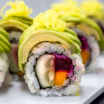 sushi roll filling with vegan ingredients