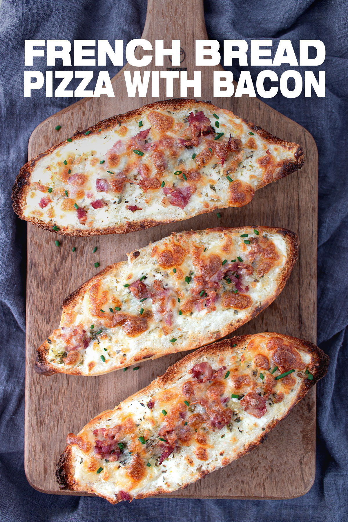 Creamy Bacon French Bread Pizza Recipe cover image