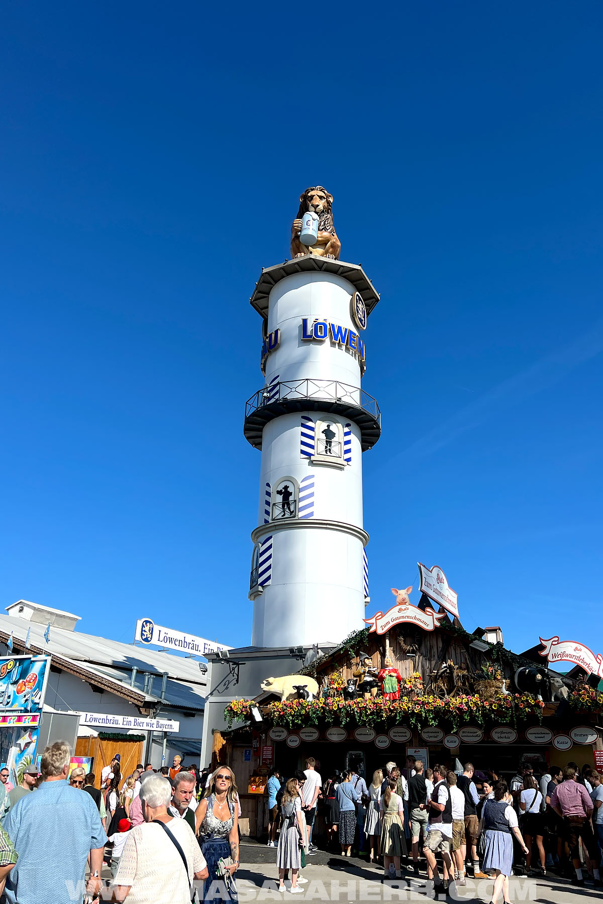Löwenbräu beer tower