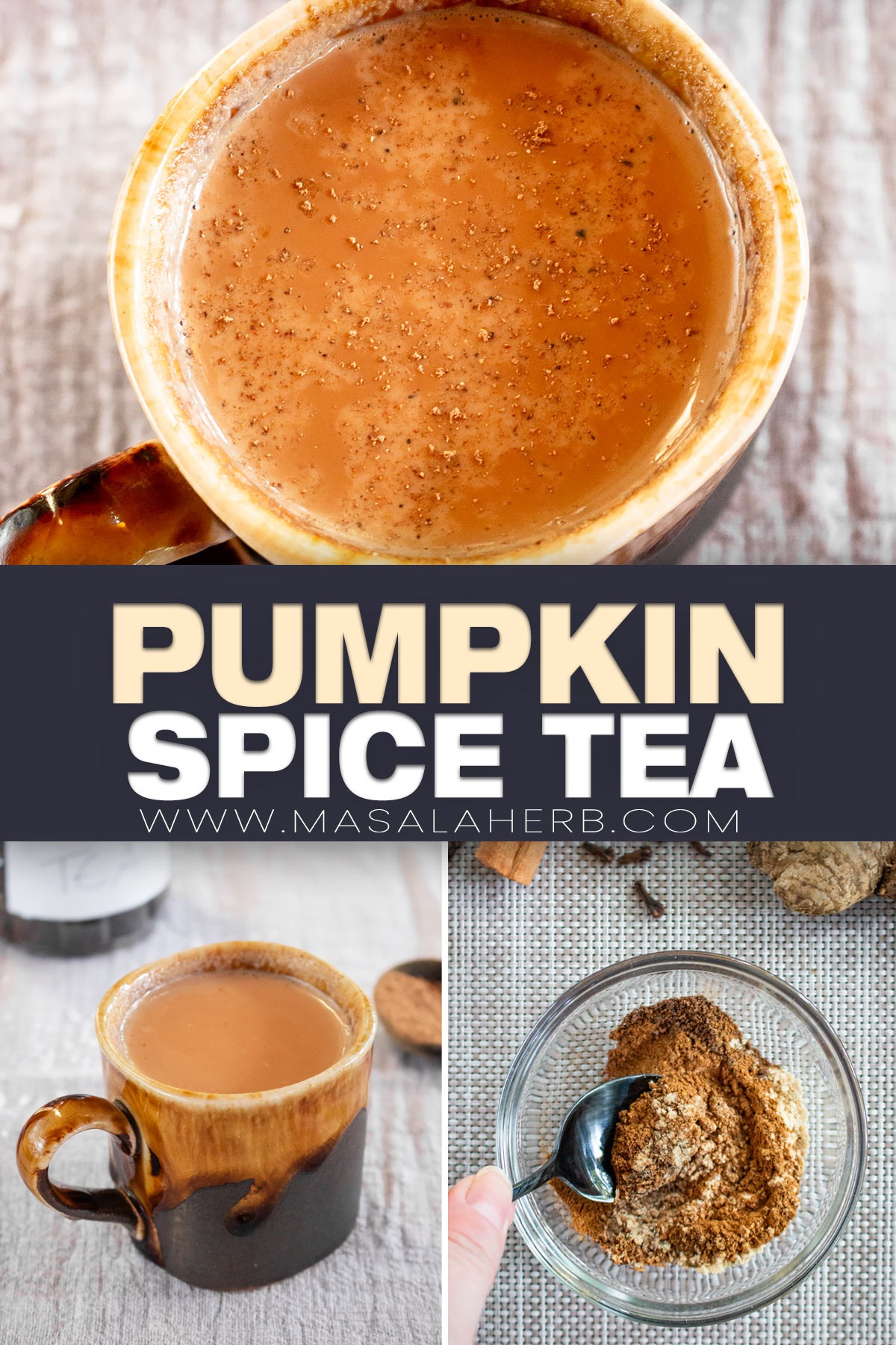 Chai Pumpkin Spice Tea Recipe pin image