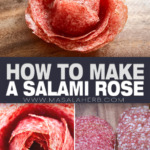 How to make a Salami Rose pin image