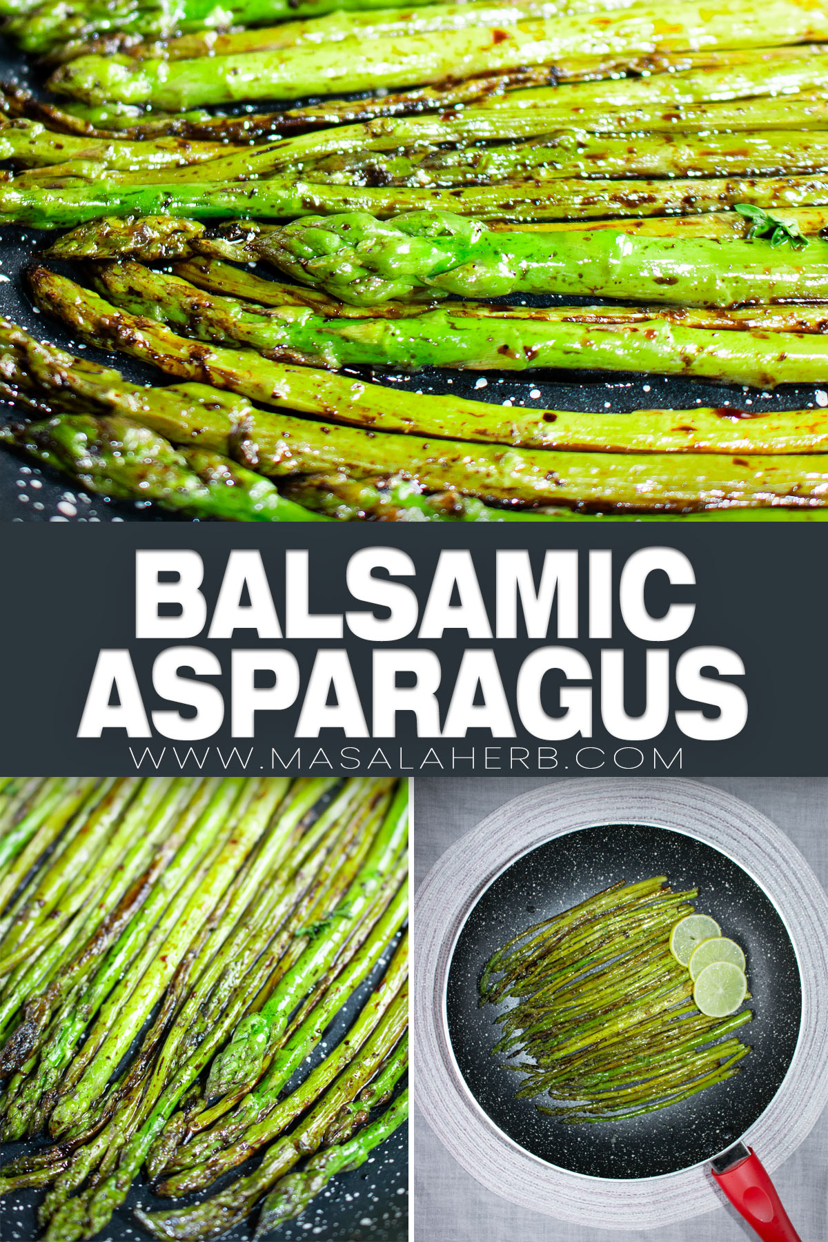 Pan Sautéed Asparagus with Balsamic Vinegar pin picture