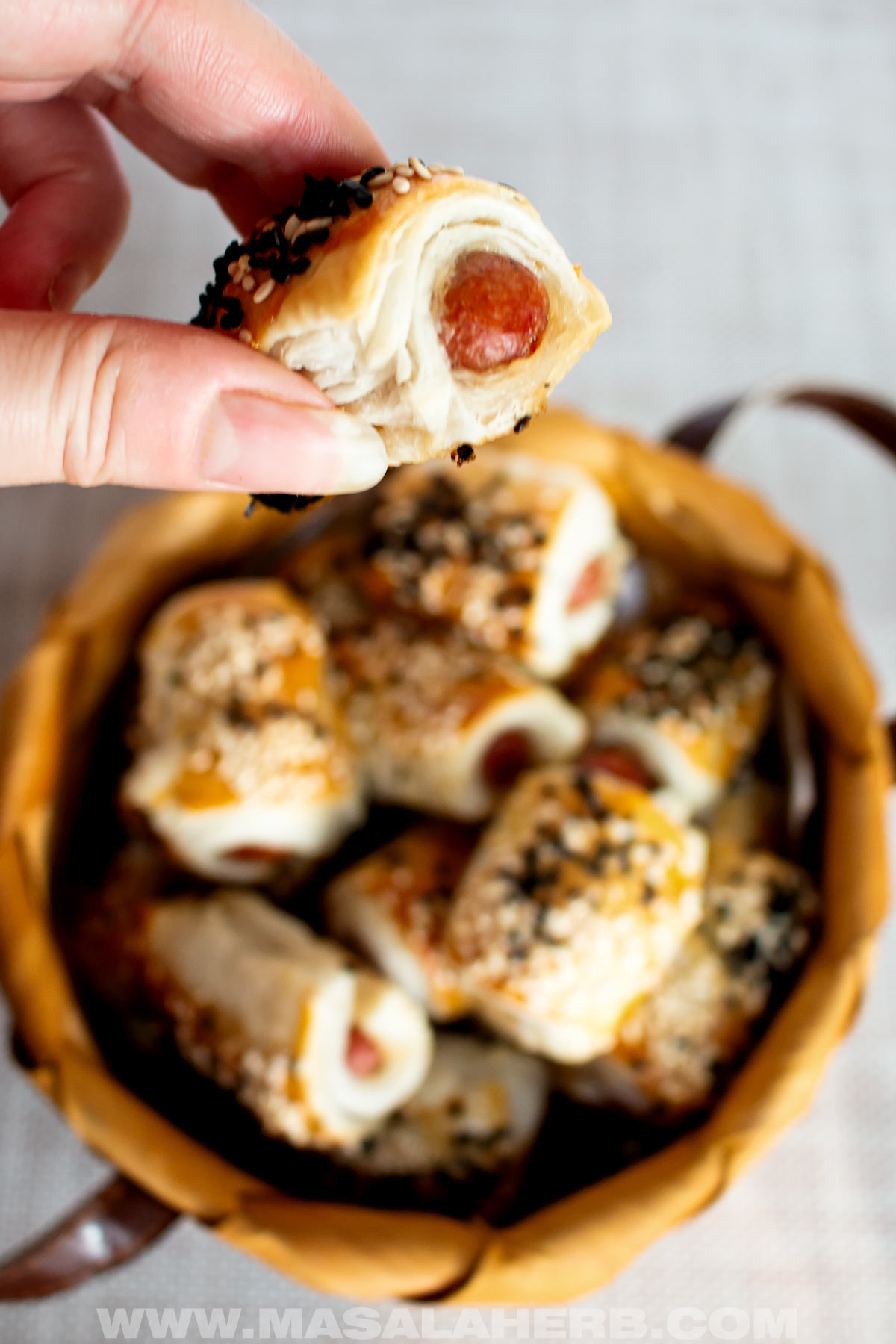 puff pastry pigs in a blanket