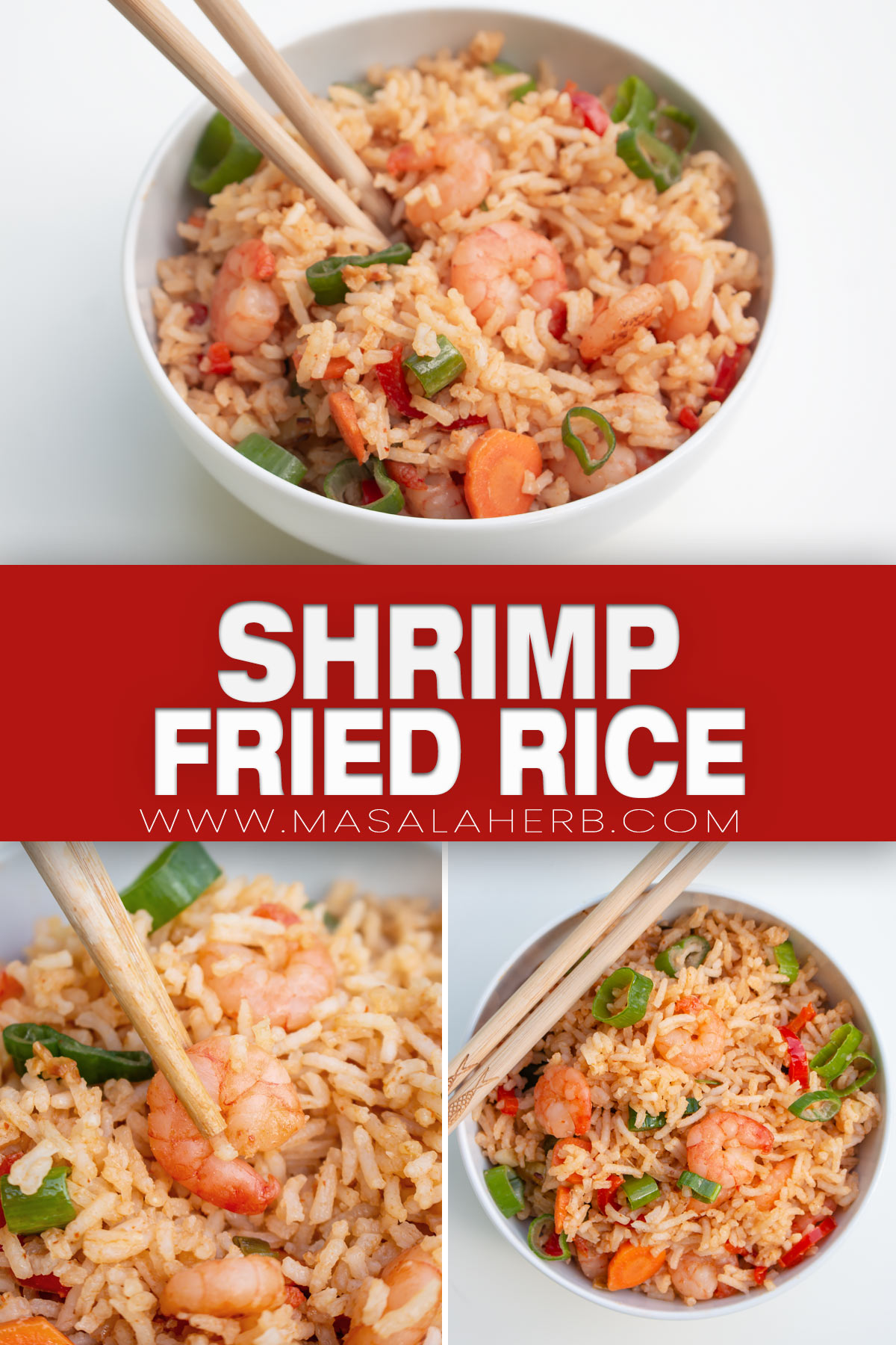 Shrimp Fried Rice Recipe pin image