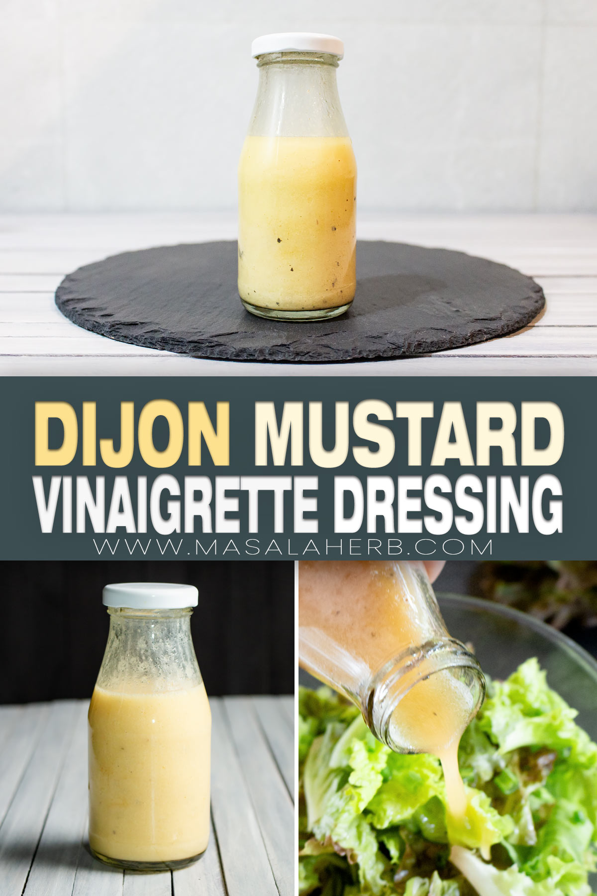 French Dijon Mustard Vinaigrette Dressing pin image