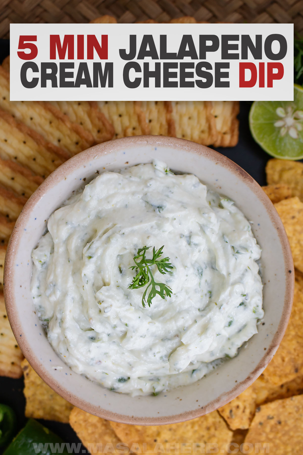 5 min Jalapeno Cream Cheese Dip Recipe cover image