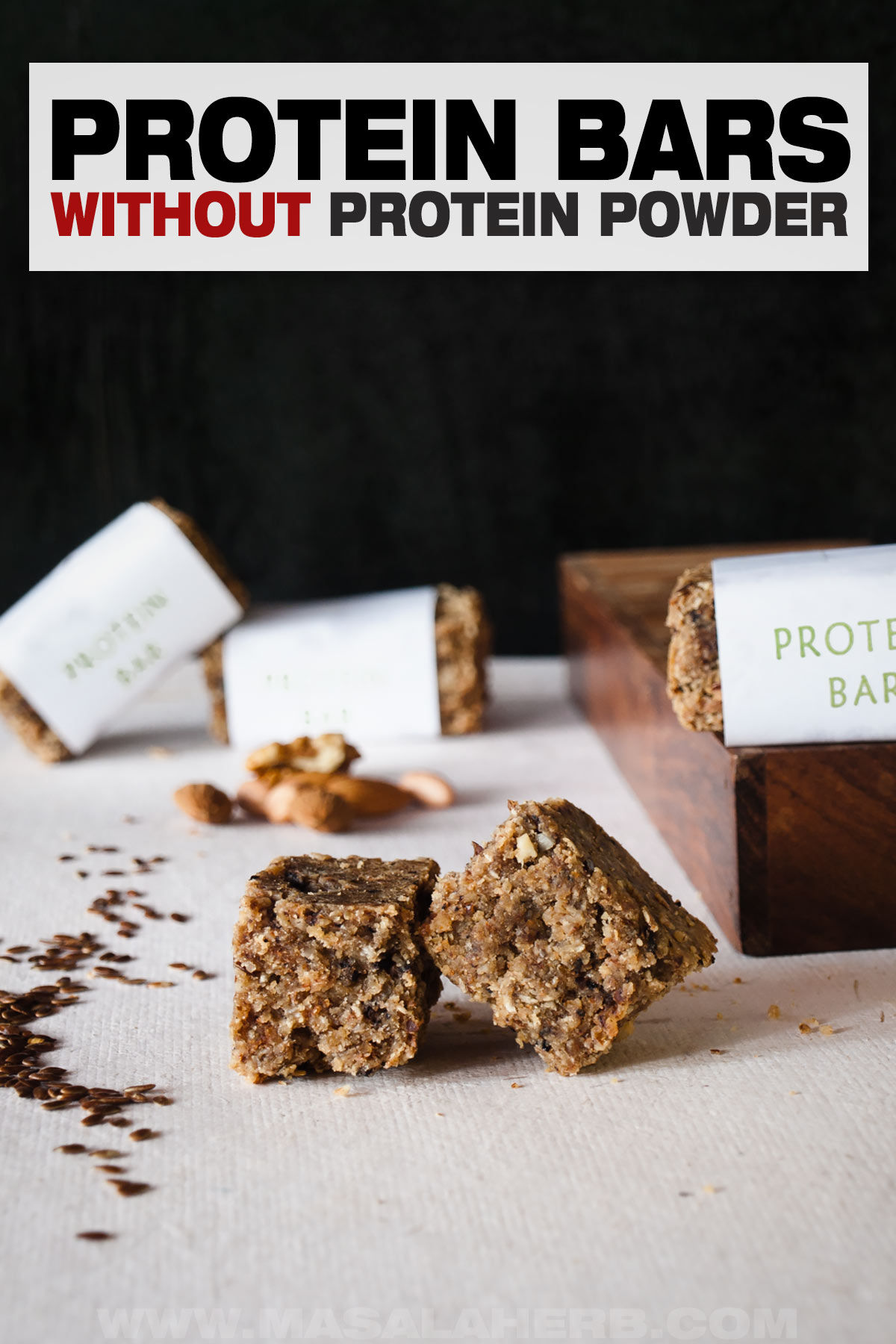 Baked Protein Bars without Protein Powder Recipe cover image