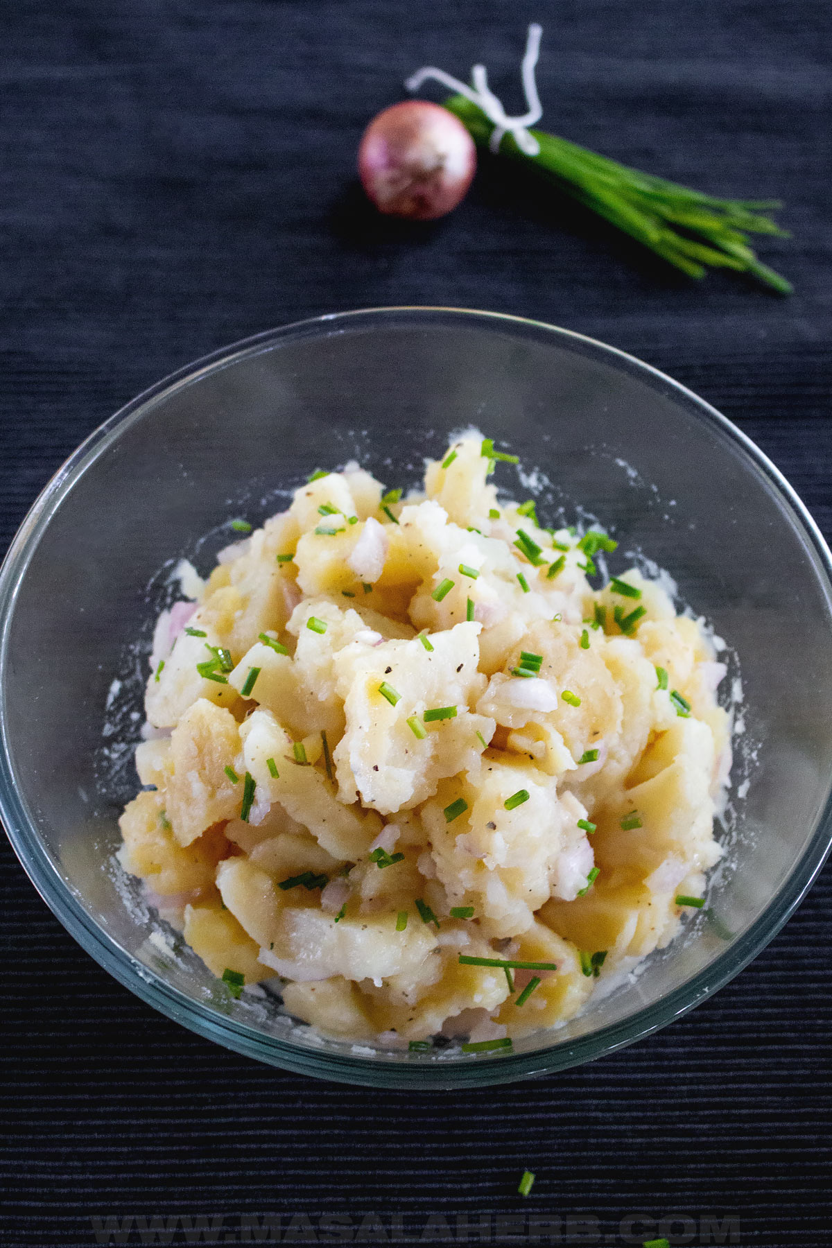 Potato salad with chives