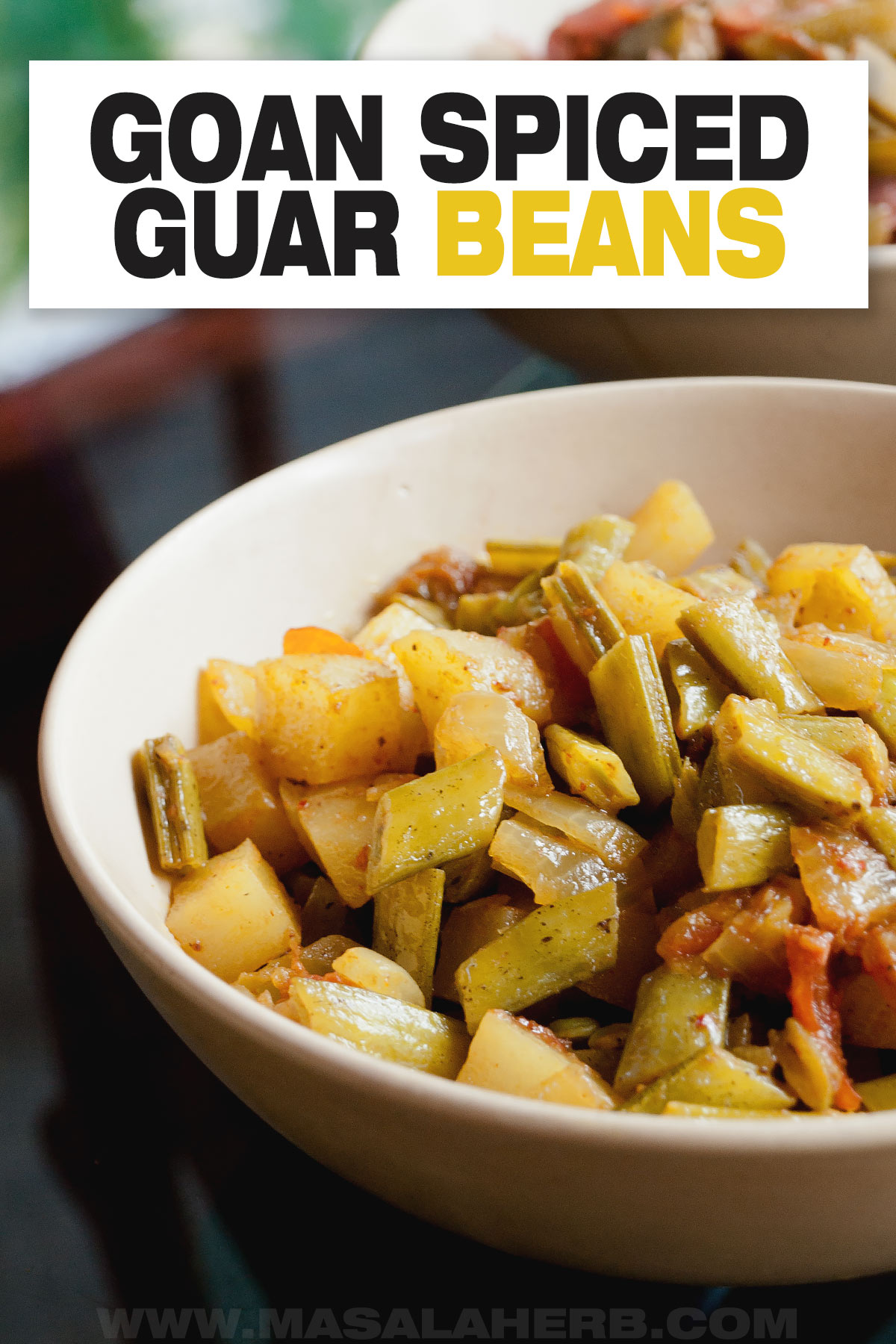 Goan Guar Beans Recipe cover image