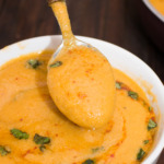 blended red lentil soup