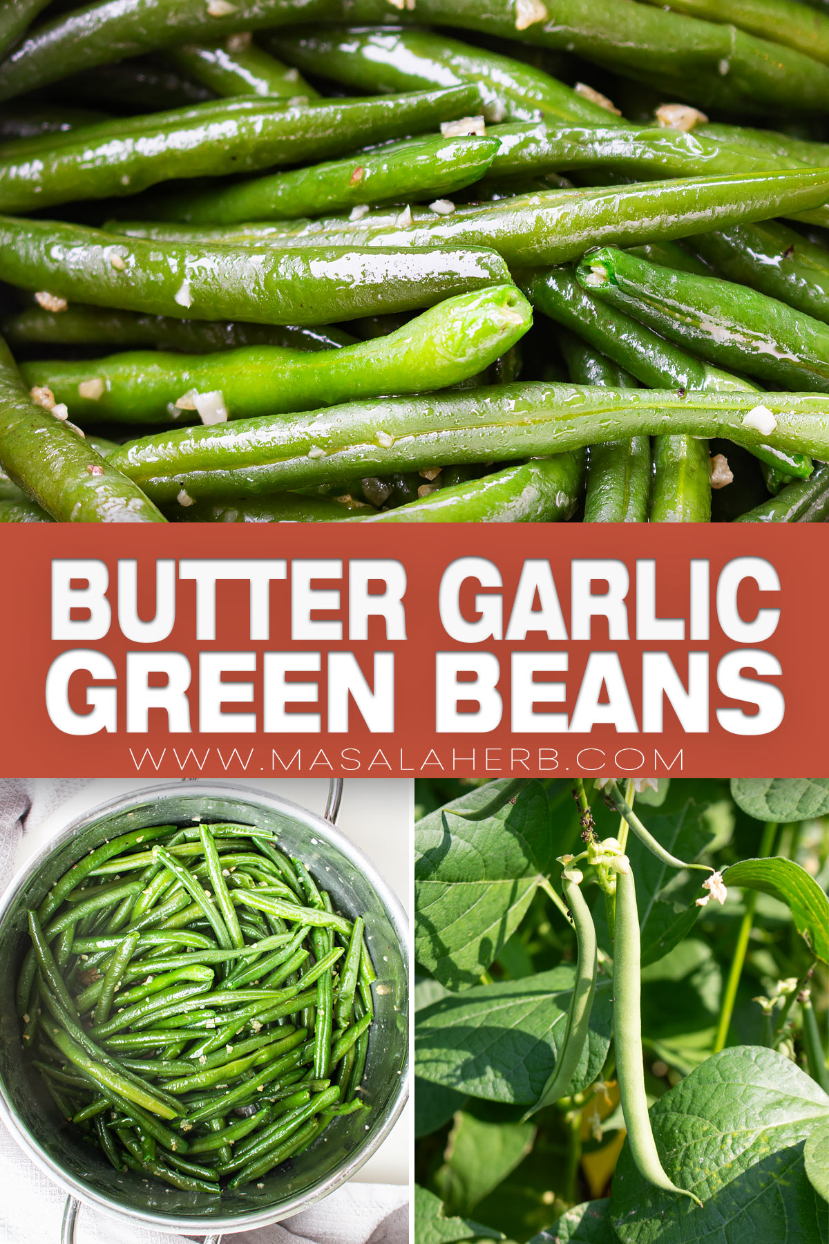 Butter Garlic Green Beans Recipe pin picture
