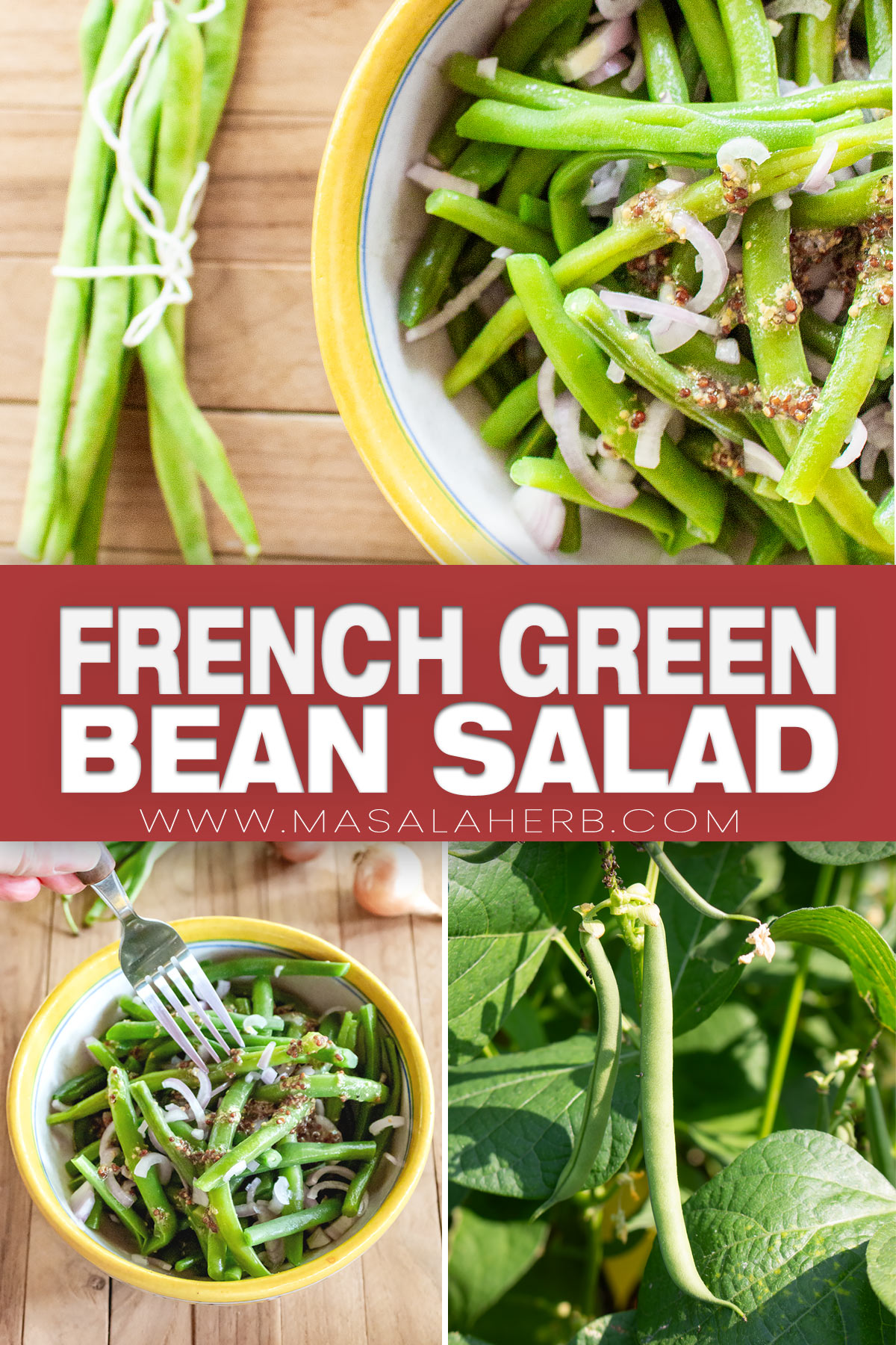 French Green Bean Salad Recipe pin picture