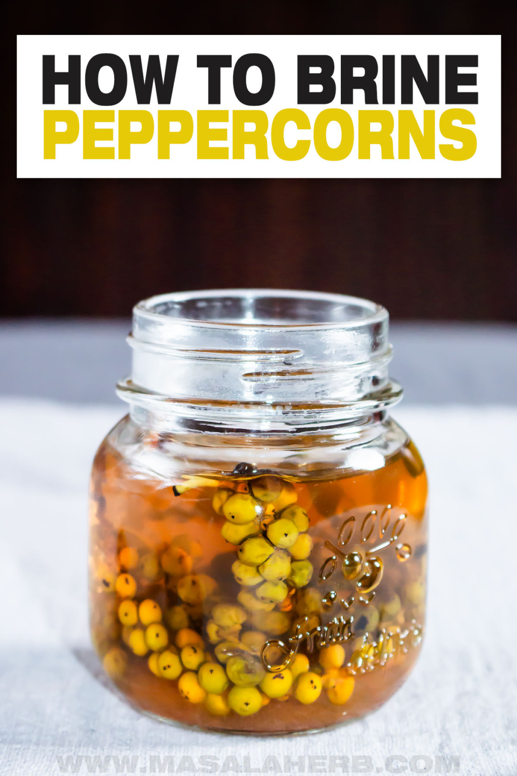 How to make Green Peppercorns in Brine (Pickled Peppercorns)