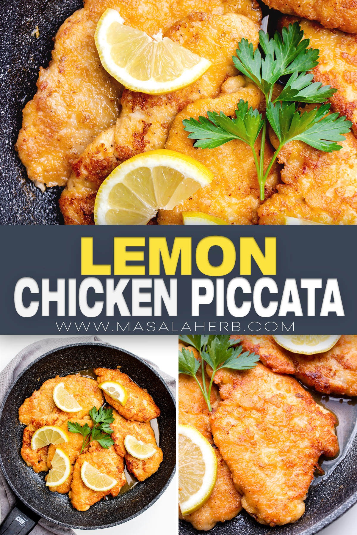 Lemon Chicken Piccata Recipe pin picture