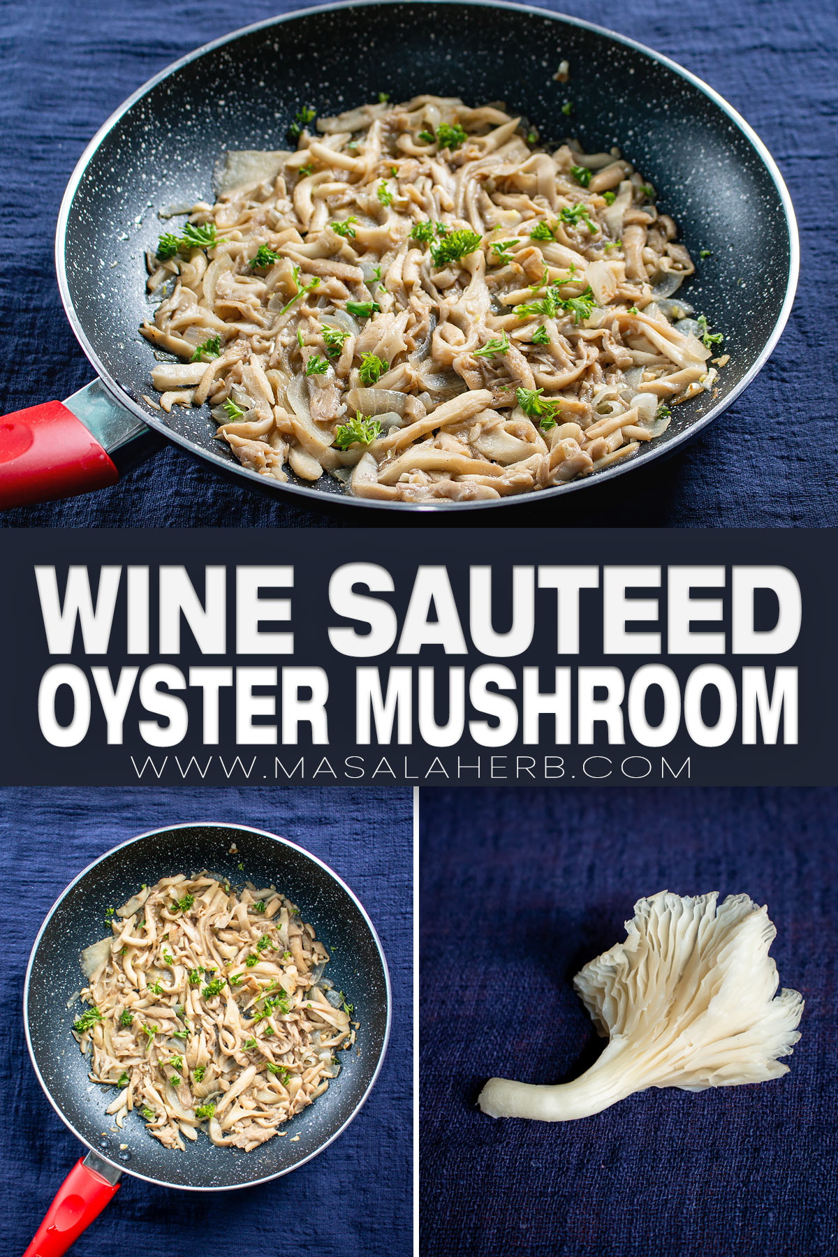 White Wine Sautéed Oyster Mushrooms Recipe pin picture