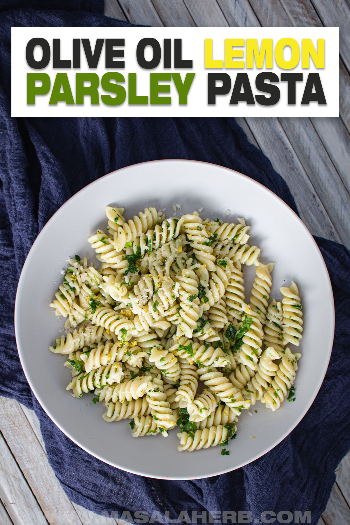 Olive Oil Lemon Parsley Pasta Recipe cover image