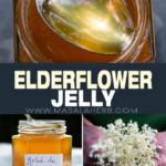 Elderflower Jelly Recipe pin picture