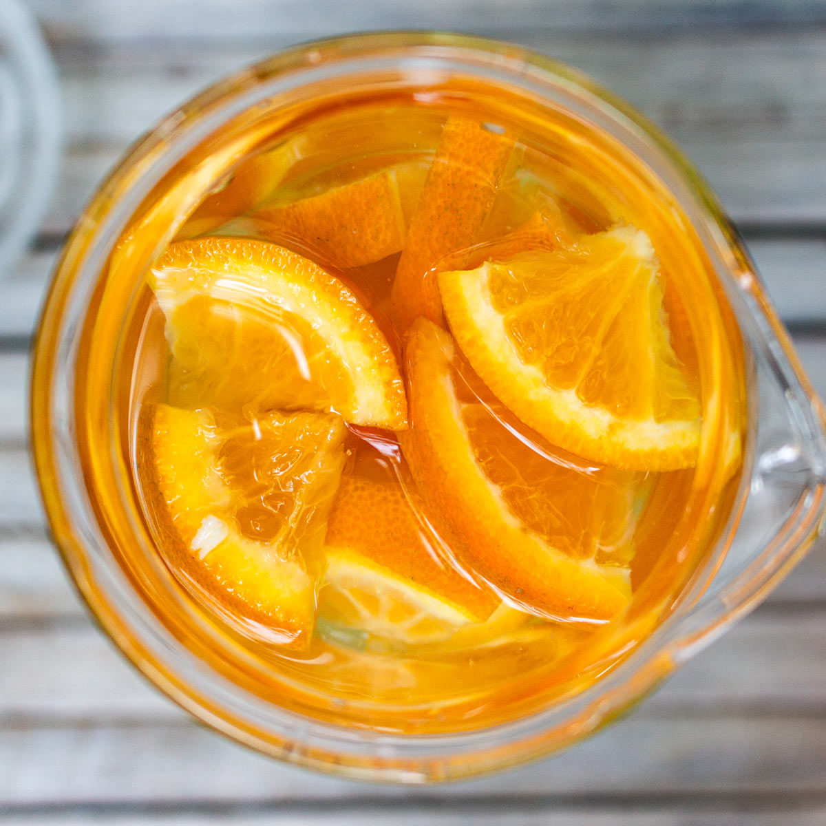 orange slices in water