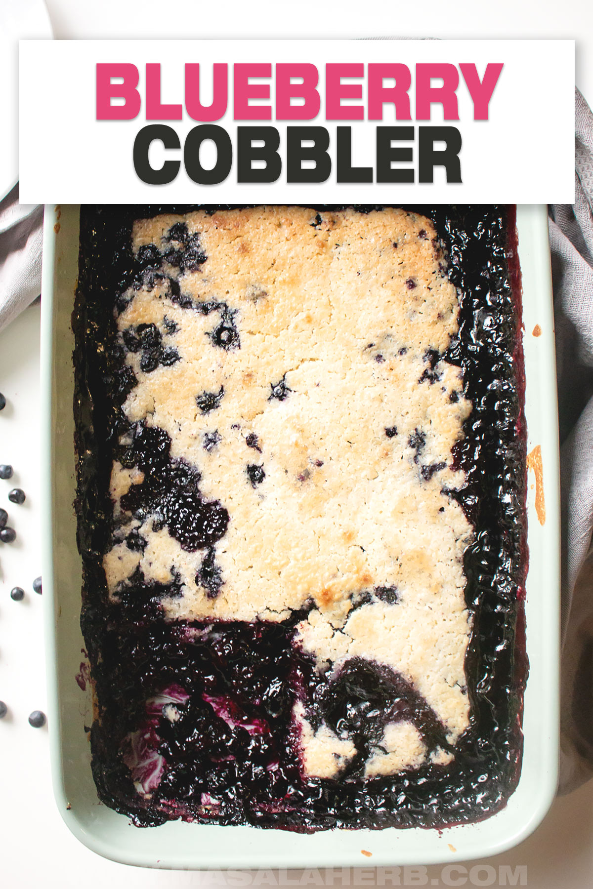 Blueberry Cobbler with Fresh Blueberries cover image