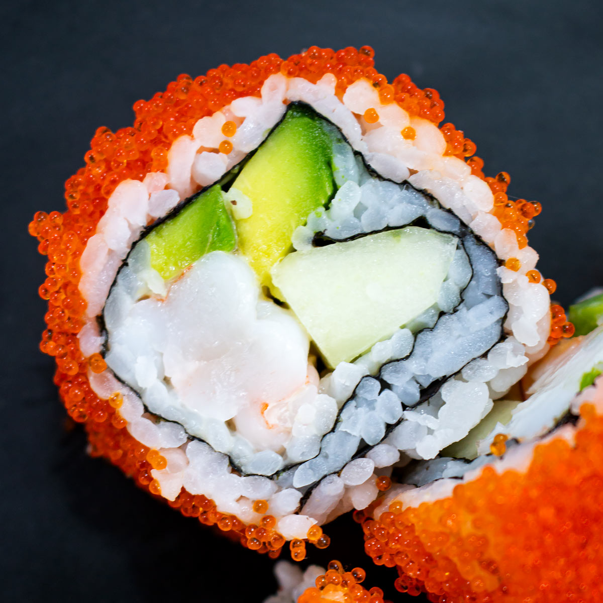 rolled boston sushi