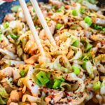 Asian chicken cabbage dish