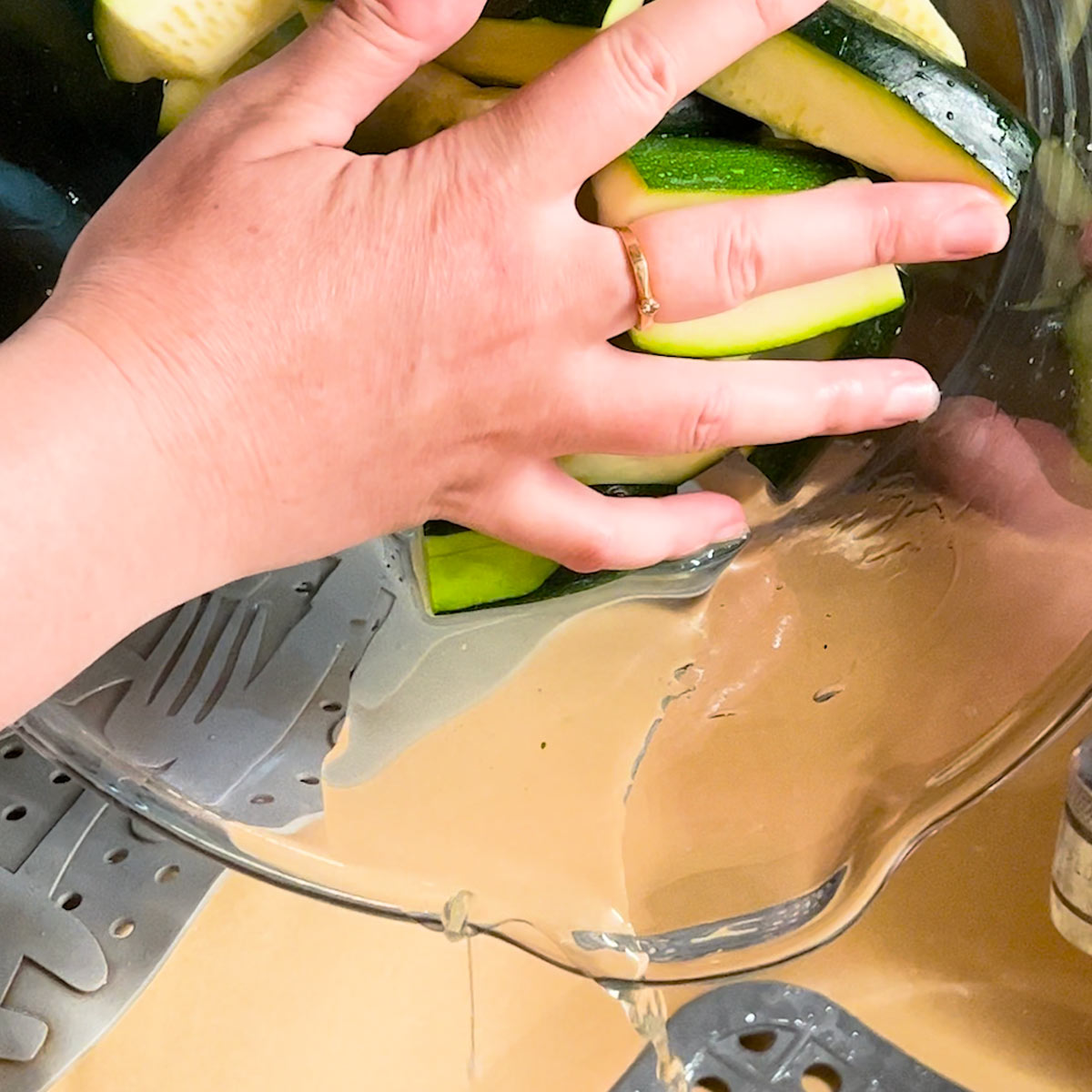 drain zucchini
