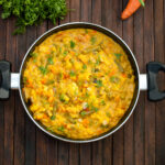 korma curry with leftover vegetable