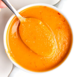 Roasted Butternut Squash Soup with Apple