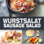 Sausage Salad Recipe (Wurstsalat) pin picture