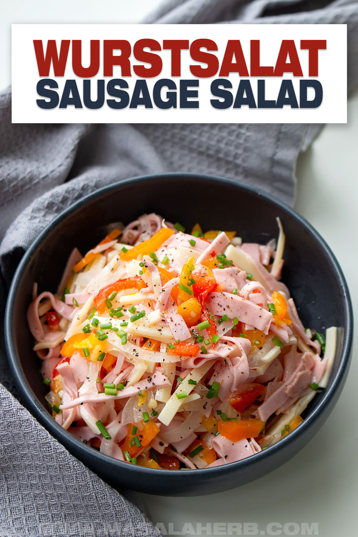 Sausage Salad Recipe (Wurstsalat) cover image