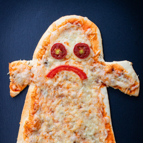 Halloween pizza crust