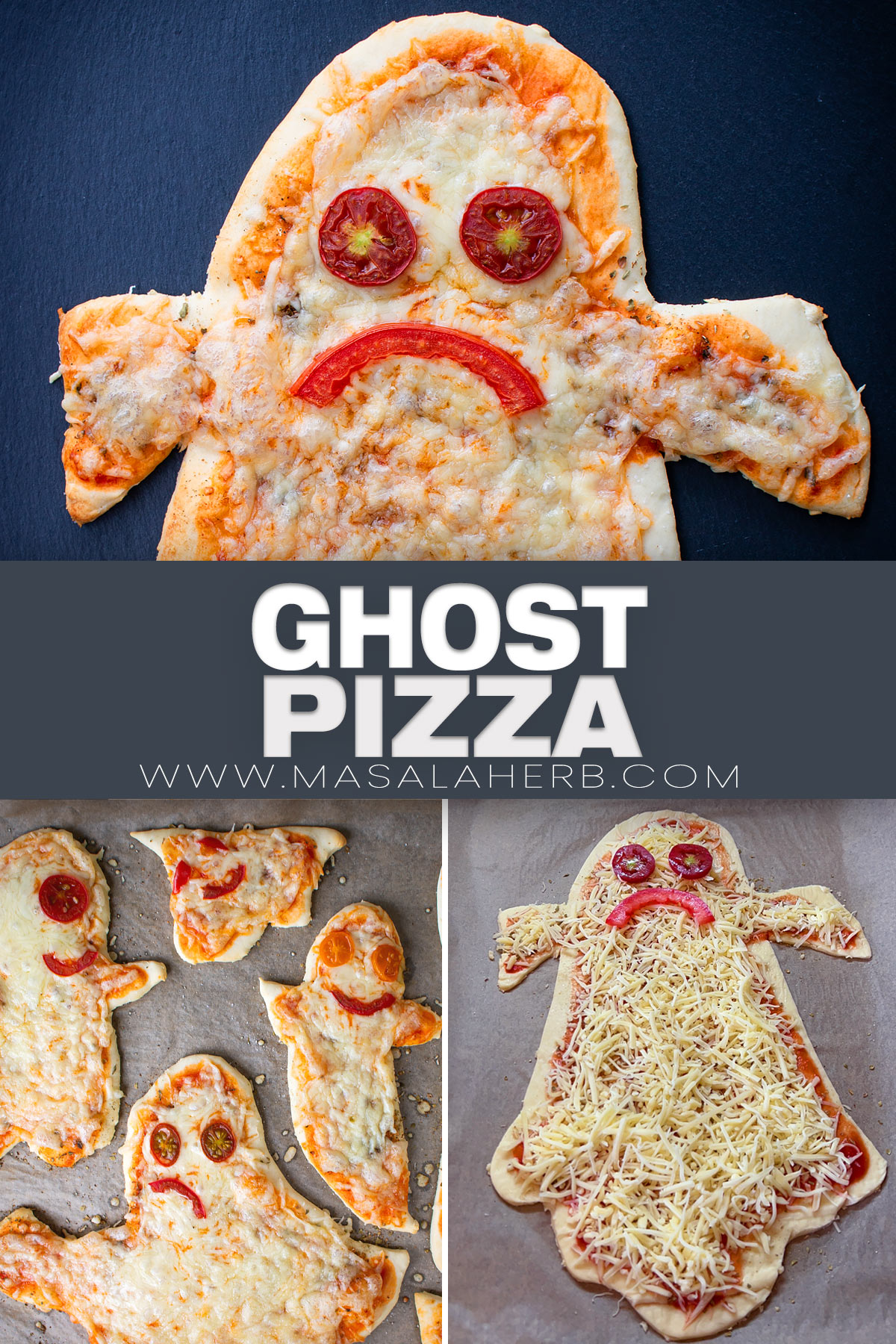 Halloween Ghost Pizza pin picture