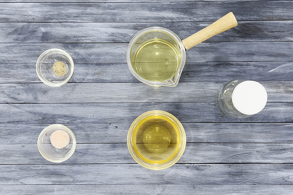 ingredients for vinaigrette