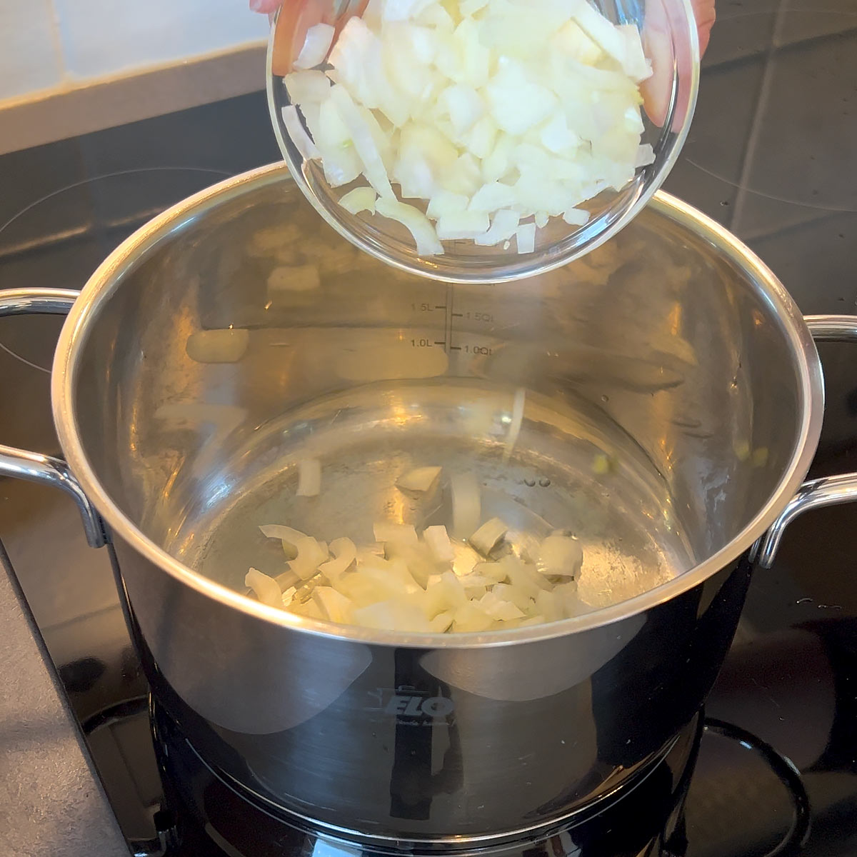 sauté onion