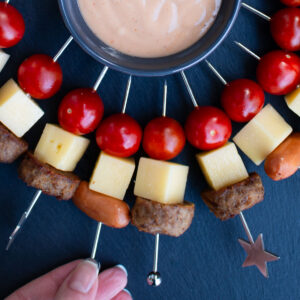 Cocktail Sausage & Meatball Skewer Appetizers