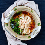 udon noodles in a soup