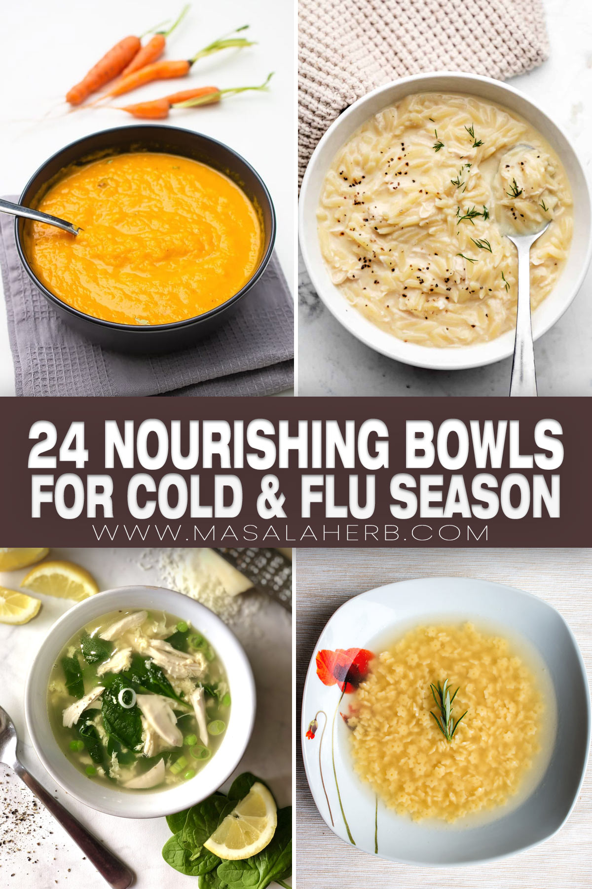 24 Nourishing Bowls for Cold & Flu Season pin picture