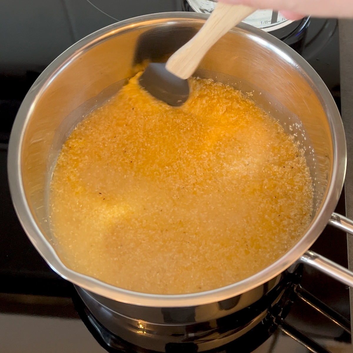 combien polenta and water