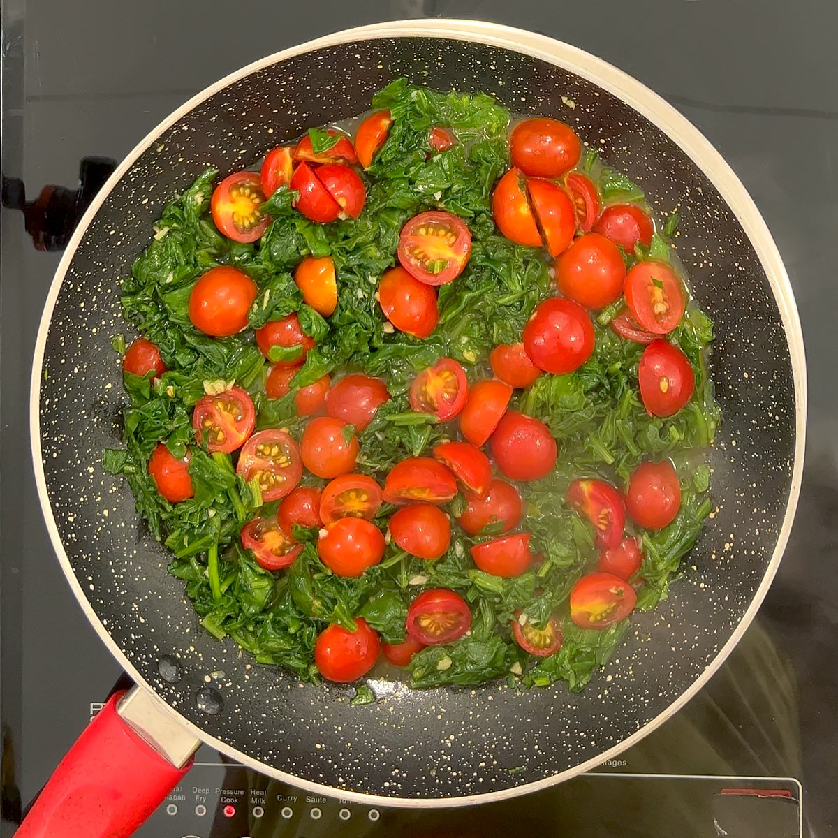 stir in tomatoes