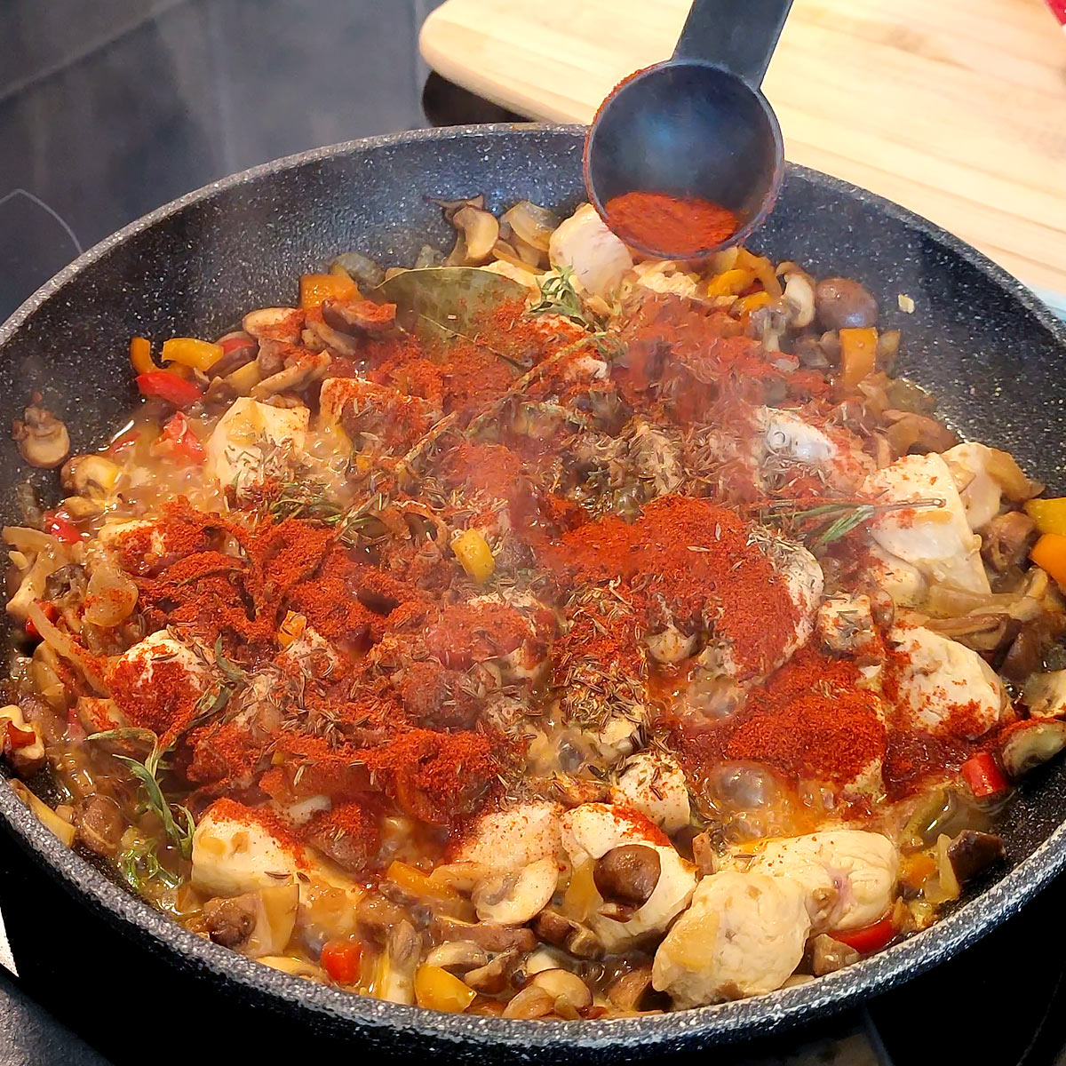 season with paprika