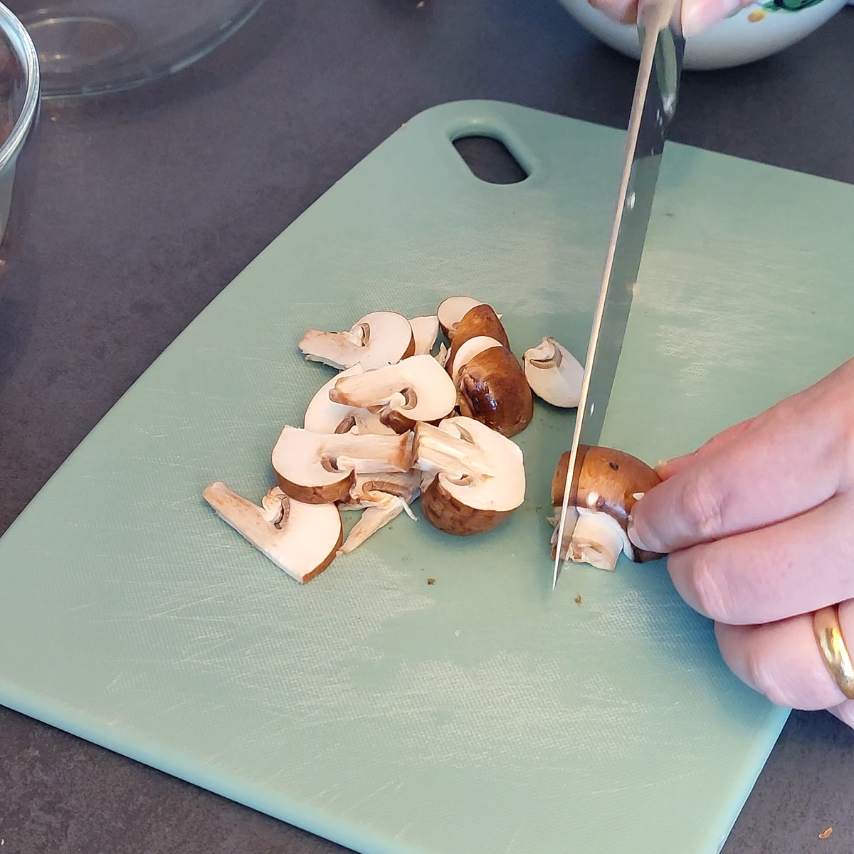 slice mushroom