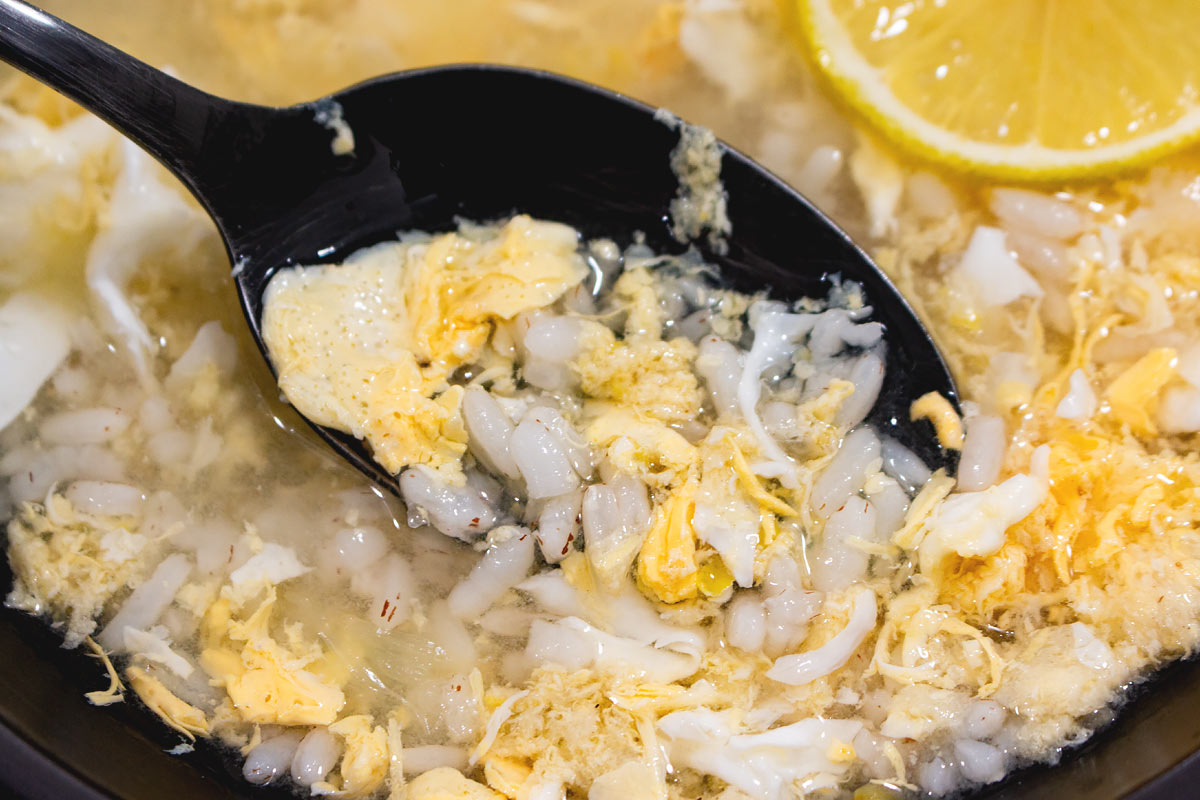 Lemon Rice Egg Drop Soup