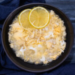 asian inspired No-Oil Lemon Rice Egg Drop Soup