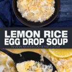 No-Oil Lemon Rice Egg Drop Soup pin