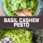 Basil Cashew Pesto Recipe pin