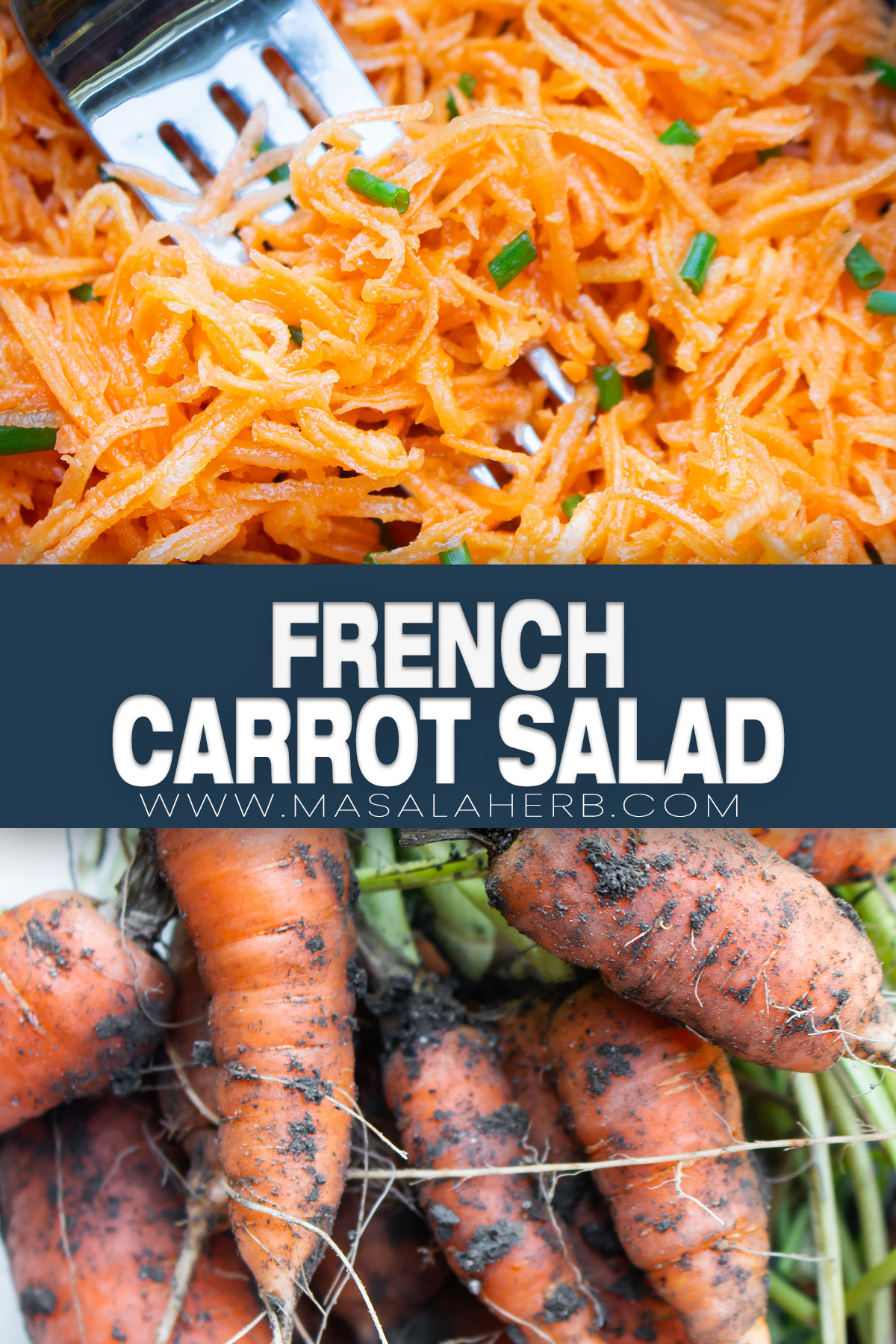 French Carrot Salad Recipe pin