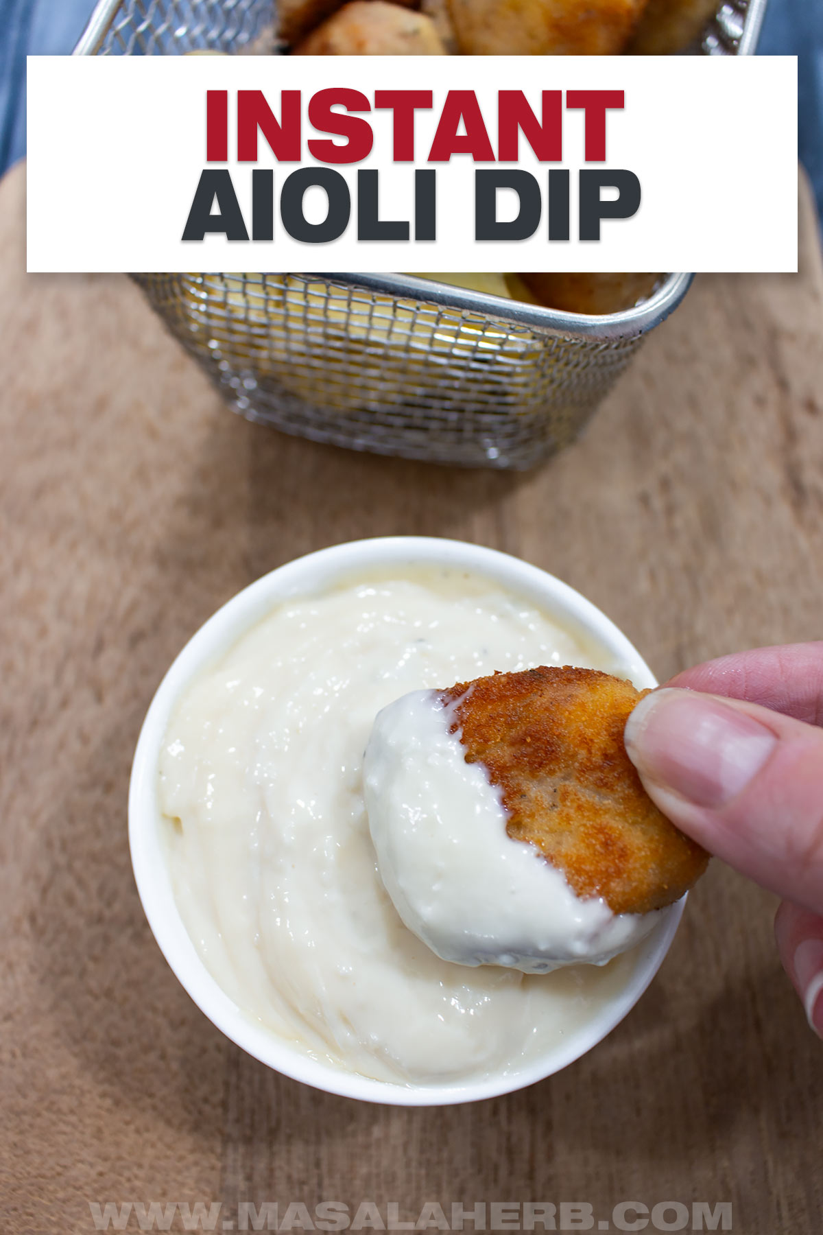 Instant Mayonnaise Aioli Dip Recipe cover
