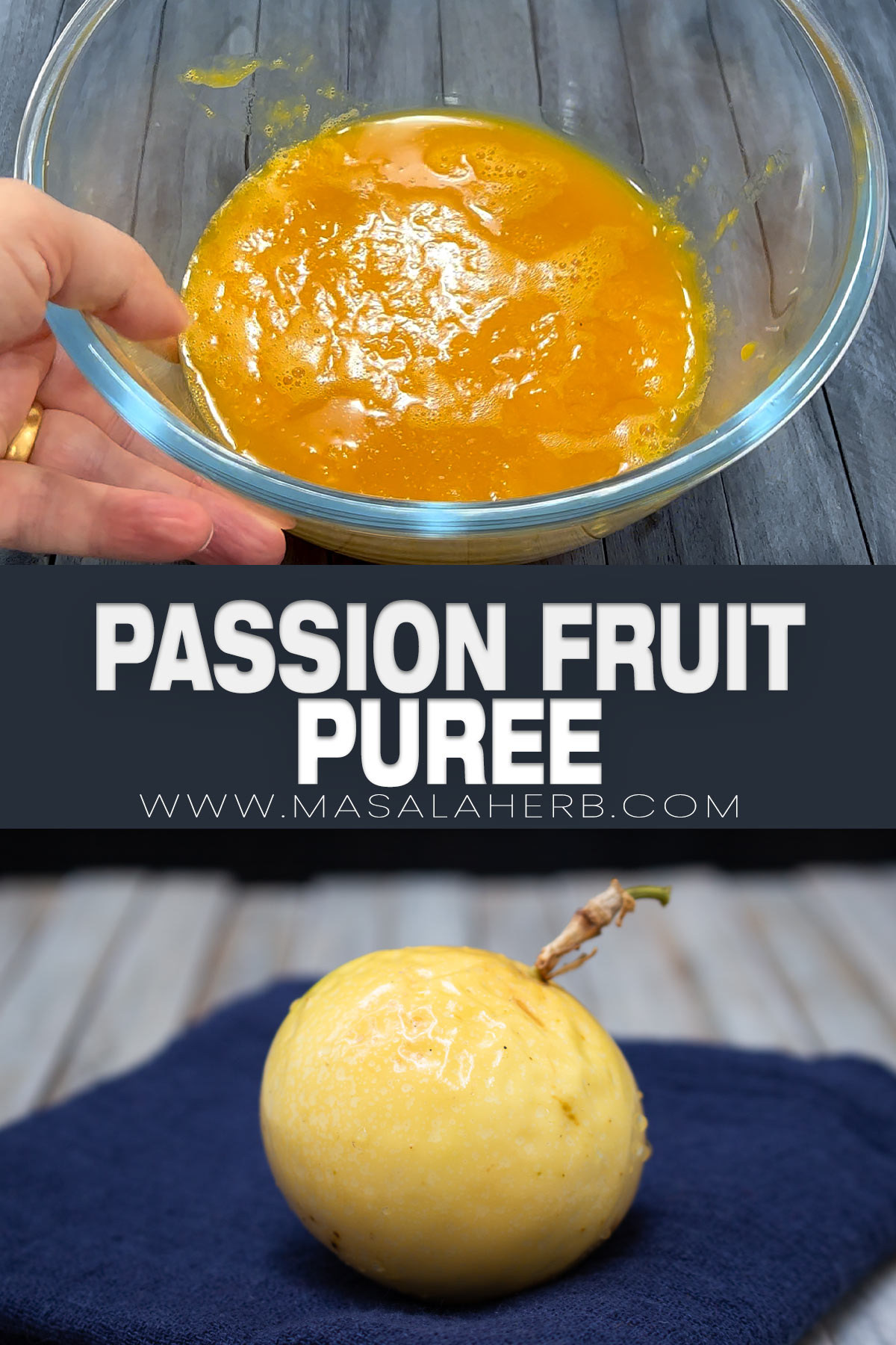How to make Passion Fruit Purée pin