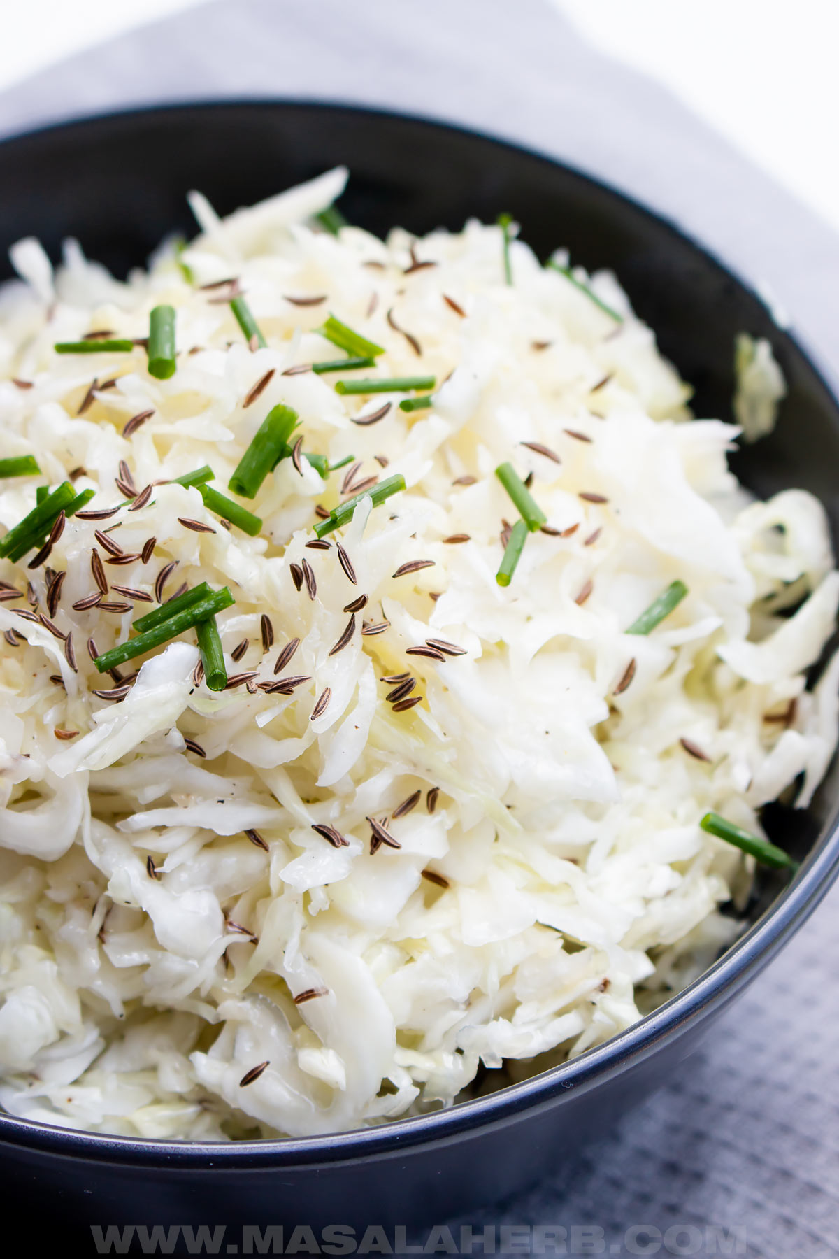 German coleslaw close up
