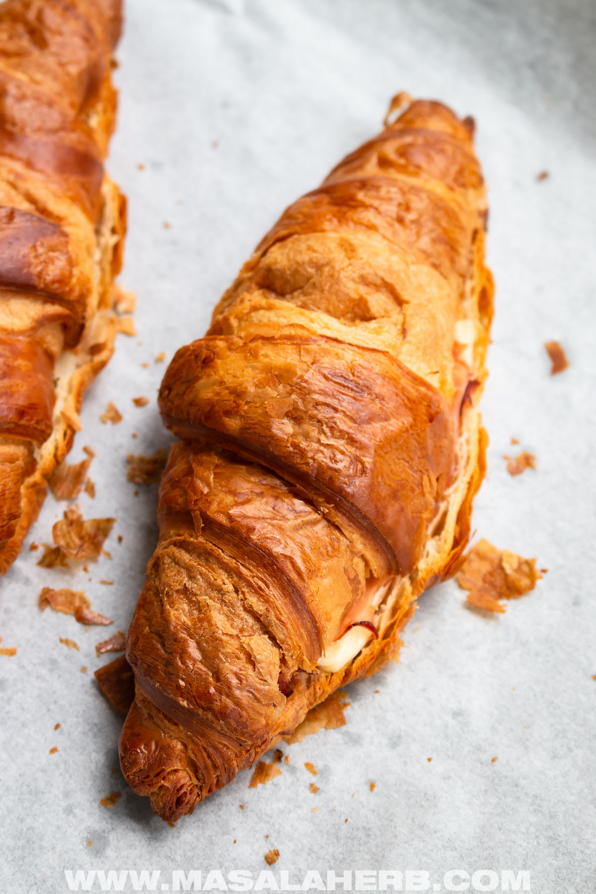 breakfast Ham and Cheese Croissant Recipe
